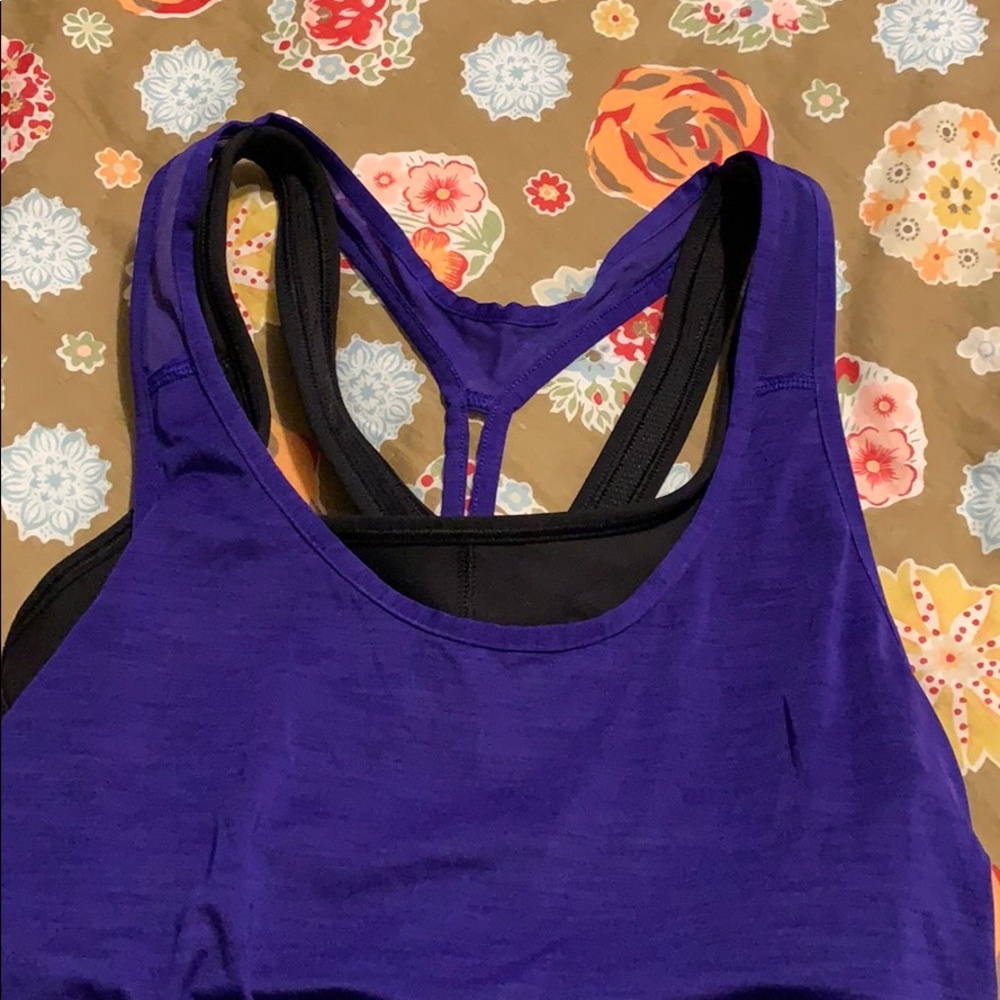 Athleta shirt with sports bra